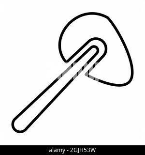 Icona vettore di riflesso - stile linea - illustrazione semplice, tratto modificabile, modello di disegno vettore, buono per stampe, poster, pubblicità, annuncio Illustrazione Vettoriale