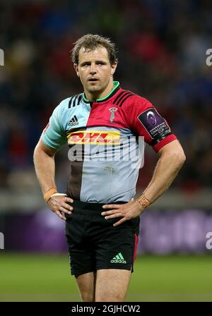 Foto d'archivio del 13-05-2016 di Harlequins' Nick Evans. Data di emissione: Venerdì 10 settembre 2021. Foto Stock