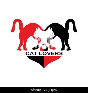 I gatti sono animali domestici carini che molti gradiscono Illustrazione Vettoriale