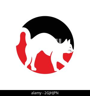 I gatti sono animali domestici carini che molti gradiscono Illustrazione Vettoriale