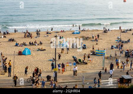 Bournemouth Beach, Dorset, Regno Unito Foto Stock