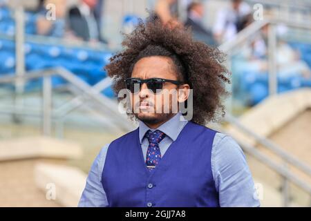 Una gara di geer il Gentlemans Day al St Leger Festival 2021 all'ippodromo di Doncaster, il 9/10/2021. (Foto di Mark Cosgrove/News Images/Sipa USA) Credit: Sipa USA/Alamy Live News Foto Stock