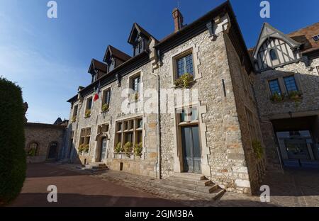 Municipio di Moret-sur-Loing . E 'storico città vicino Fontainebleau sul fiume Loing, Francia. Foto Stock