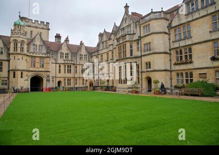 New Quad, Brasenose College, Università di Oxford, Oxford, Inghilterra, REGNO UNITO Foto Stock