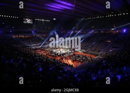 Parigi, Francia. 10 Settembre 2021. Atmosfera durante la Conquete tenutasi al Roland Garros Stadium il 10 settembre 2021 a Parigi, Francia. Foto di Jerome Domine/ABACAPRESS.COM Credit: Abaca Press/Alamy Live News Foto Stock