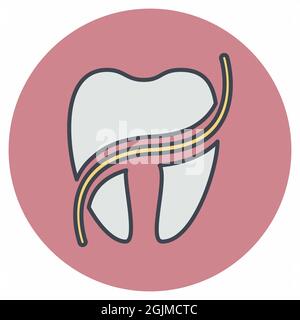 Icona vettore di Tartar - stile accoppiamento colore - illustrazione semplice, tratto modificabile, vettore modello di disegno, buono per stampe, poster, pubblicità, ann Illustrazione Vettoriale