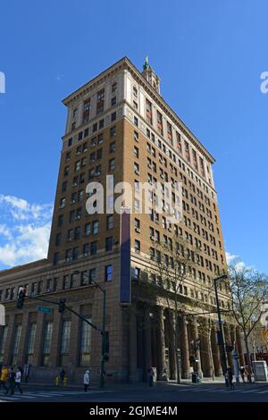 Bank of Italy Building è stato costruito nel 1925 in stile rinascimentale al 12 S 1st Street a Santa Clara Street nel centro di San Jose, California CA, USA. Foto Stock