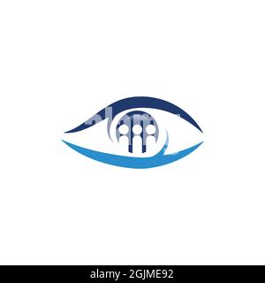 Branding identità Corporate Eye Care vettoriale design Foto Stock