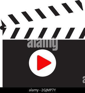 Produttore di film azienda logo design modello vettore ispirazione Illustrazione Vettoriale