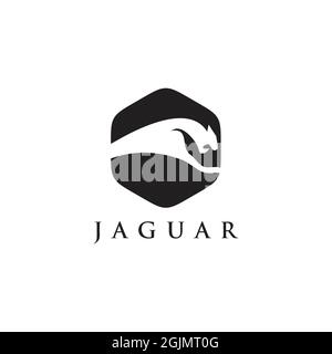 Illustrazione del modello vettoriale del logo Jaguar Illustrazione Vettoriale