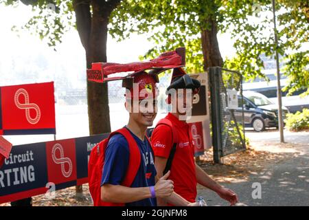 Monza, Italia. 11 Settembre 2021. Tifosi, Gran Premio di F1 d'Italia all'Autodromo Nazionale di Monza il 11 settembre 2021 a Monza, Italia. (Foto di HOCH ZWEI) Credit: dpa/Alamy Live News Foto Stock