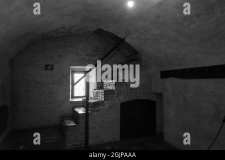 Assisi, chiesa di San Damiano. La Chiesa di San Damiano, è il luogo dove morì Santa Chiara e dove San Francesco trovò la conversione. Foto Stock