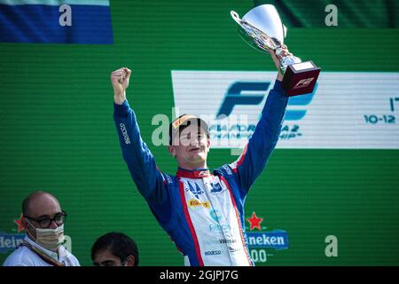 Viscaal Bent (nld), Trident, Dallara F2, ritratto durante il 5° round del Campionato FIA di Formula 2 2021 dal 9 al 12 settembre 2021 sull'Autodromo Nazionale di Monza, a Monza, Italia - Foto Sebastiaan Rozendaal / Agenzia fotografica olandese / DPPI Foto Stock