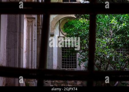 Interno del monastero certosino di Valldemossa, Maiorca, Spagna Foto Stock