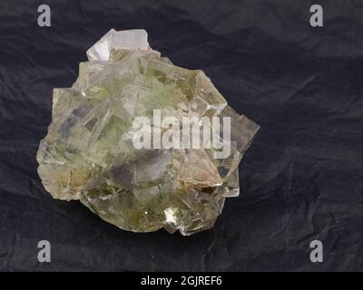 campione minerale verde di fluorite Foto Stock