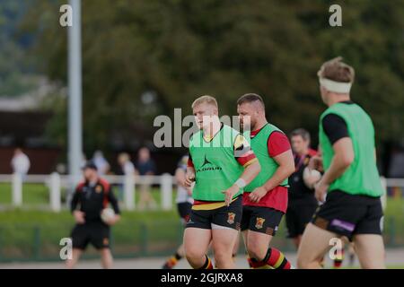 Carmarthen Quins RFC contro Cardiff RFC 2021 Foto Stock