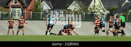 Carmarthen Quins RFC contro Cardiff RFC 2021 Foto Stock