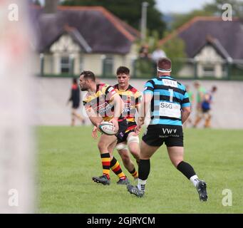 Carmarthen Quins RFC contro Cardiff RFC 2021 Foto Stock