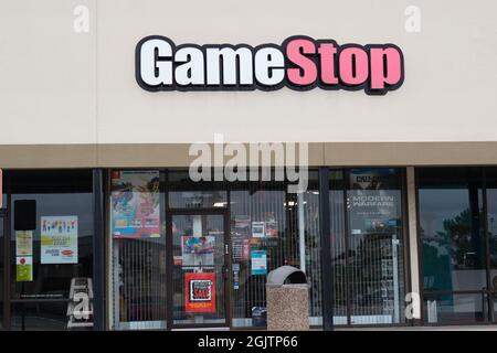 Humble, Texas USA 11-28-2019: Game Stop Store outlet a Humble, Texas. Rivenditore di articoli da gioco fondato nel 1984. Foto Stock