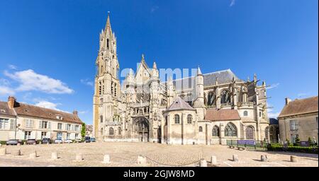 Cattedrale di Notre-Dame de Senlis, Oise, Francia Foto Stock