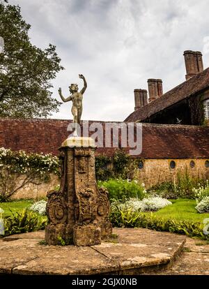 Barrington Court House e giardini nel Somerset. Foto Stock