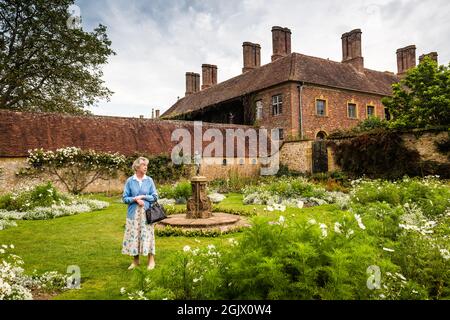 Barrington Court House e giardini nel Somerset. Foto Stock