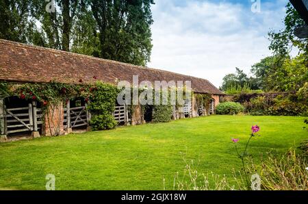 Barrington Court House e giardini nel Somerset. Foto Stock