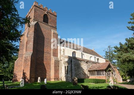 St Andrew's Church, Helion Bumpstead, Essex, Regno Unito Foto Stock