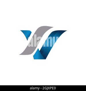 Lettera W elegante logo icona flat vettoriale concetto grafico semplice design elegante Illustrazione Vettoriale