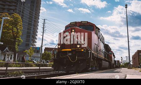 CN Freight treni che trasportano merci - 5 Foto Stock