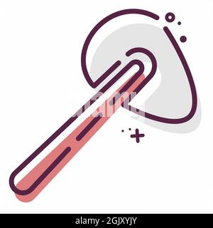 Icona vettore di riflesso - stile MBE - illustrazione semplice, tratto modificabile, modello vettoriale di disegno, ideale per stampe, poster, pubblicità, annuncio Illustrazione Vettoriale