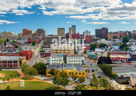Portland, Maine, USA città nel pomeriggio. Foto Stock