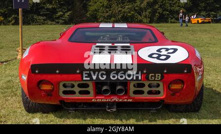 CAV GT40 Replica (EVG 660H) in mostra al Salone di Blenheim Palace di domenica 5 settembre 2021 Foto Stock