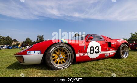 CAV GT40 Replica (EVG 660H) in mostra al Salone di Blenheim Palace di domenica 5 settembre 2021 Foto Stock