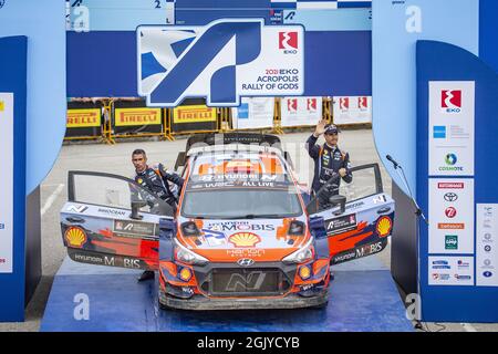 Sordo Dani (spa), Hyundai Shell Mobis World Rally Team, Hyundai i20 Coupe WRC, ritratto durante il Rally Grecia 2021 Acropolis, 9° round del FIA WRC 2021, FIA World Rally Championship, dal 9 al 12 settembre 2021 a Lamia, Grecia Foto Stock