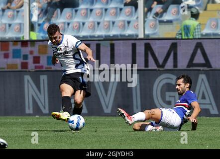 Stadio G.Ferraris, Genova, Italia. 12 settembre 2021. Serie A Football, Sampdoria Versus Inter Milan; Ivan Persic of Inter Credit: Action Plus Sports/Alamy Live News