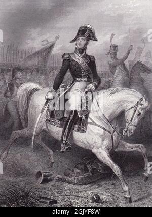 Maresciallo Étienne Jacques MacDonald. Maréchals fidato di Napoleone. Napoleone promosse i suoi uomini solo per merito, non per titolo, che gli diede un esercito formidabile durante le guerre napoleoniche. Foto Stock