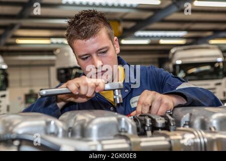 Scania apprendista dell'anno 2013 Foto Stock