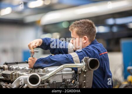 Scania apprendista dell'anno 2013 Foto Stock