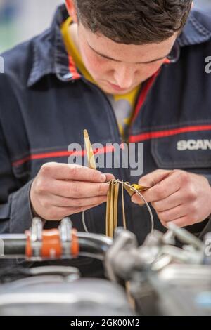 Scania apprendista dell'anno 2013 Foto Stock