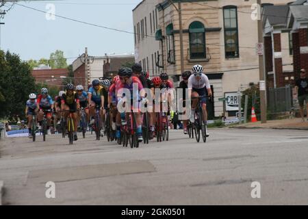 Giro della montagna 2021/Gateway Cup 2021 gara ciclistica femminile Foto Stock