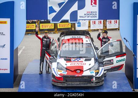 Rovanpera Kalle (fin), Toyota Gazoo Racing WRT, Toyota Yaris WRC, ritratto durante il Rally di Acropoli 2021 Grecia, 9° round del FIA WRC 2021, Campionato Mondiale Rally FIA, dal 9 al 12 settembre 2021 a Lamia, Grecia Foto Stock