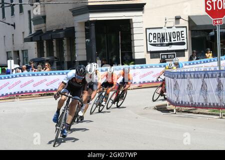 In bicicletta a St Louis, Missouri, USA Gateway Cup 2021 Foto Stock