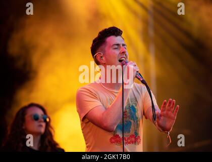 Glasgow, Regno Unito. 12 settembre 2021. NELLA FOTO: Joesef suona il palco del Re Tut al festival all'aperto di musica dal vivo TRNSMT a Glasgow. Credit: Colin Fisher/Alamy Live News Foto Stock