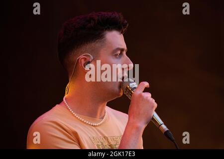 Glasgow, Regno Unito. 12 settembre 2021. NELLA FOTO: Joesef suona il palco del Re Tut al festival all'aperto di musica dal vivo TRNSMT a Glasgow. Credit: Colin Fisher/Alamy Live News Foto Stock