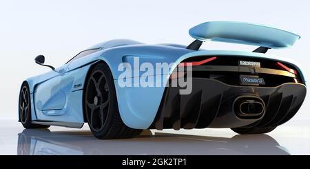 Koenigsegg Regera. È stato progettato appositamente per essere un Megacar di lusso Foto Stock