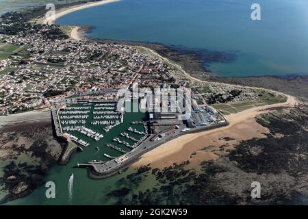 FRANCE VENDEE (85) PORTO DI L'HERBAUDIERE, ISOLA DI NOIRMOUTIER Foto Stock