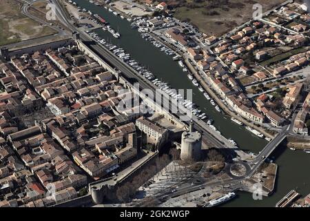 FRANCIA GARD (30) AIGUES-MORTES, CITTÀ MEDIEVALE Foto Stock