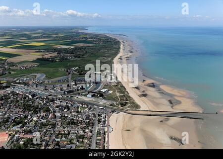 FRANCIA CALVADOS (14) (NORMANDIA) COURSEULLES-SUR-MER Foto Stock