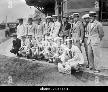 Squadra di baseball della Meiji University (Tokyo), Giappone 1925. Foto Stock